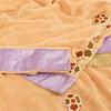 Sanskriti Vintage Peach Sarees Pure Chiffon Embroidered 5+ yrd Craft Fabric Sari