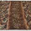 Sanskriti Vintage Brown Sarees Georgette Hand Beaded Premium Sari Craft Fabric