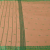 Sanskriti Vintage Cream Sarees Blend Silk Hand Woven Premium Sari Craft Fabric