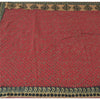 Sanskriti Vintage Sarees Dark Red Pure Georgette Embroidered Printed 5+YD Sari
