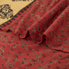 Sanskriti Vintage Sarees Dark Red Pure Georgette Embroidered Printed 5+YD Sari