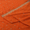 Sanskriti Vintage Indian Saree Georgette Hand Beaded Craft Fabric Cultural Sari