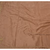 Vintage Brown Saree Art Silk Hand Beaded Craft 5 YD Fabric Premium Sari
