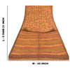 Sanskriti Vintage Saree Pure Crepe Silk Hand Beaded Premium Leheria Sari Fabric