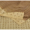 Sanskriti Vintage Brown/Cream Sarees Pure Silk Hand Beaded Sari 5yd Craft Fabric