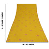 Sanskriti Vintage Yellow Sarees Georgette Hand Beaded Craft Fabric Ethnic Sari