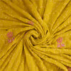 Sanskriti Vintage Yellow Sarees Georgette Hand Beaded Craft Fabric Ethnic Sari