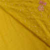 Sanskriti Vintage Yellow Sarees Georgette Hand Beaded Craft Fabric Ethnic Sari