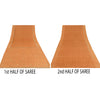 Sanskriti Vintage Indian Orange Sarees Pure Silk Hand Beaded Premium Fabric Sari