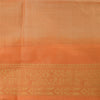 Sanskriti Vintage Orange/Peach Sarees Pure Silk Woven Cultural Sari Craft Fabric