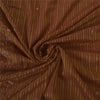 Sanskriti Vintage Brown Sarees Blend Georgette Hand Beaded Craft Fabric Sari