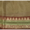 Sanskriti Vintage Golden Brown Sarees Pure Silk Hand Woven Fabric Premium Sari
