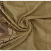 Sanskriti Vintage Golden Brown Sarees Pure Silk Hand Woven Fabric Premium Sari