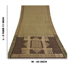 Sanskriti Vintage Golden Brown Sarees Pure Silk Hand Woven Fabric Premium Sari