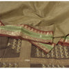 Sanskriti Vintage Golden Brown Sarees Pure Silk Hand Woven Fabric Premium Sari