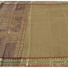 Sanskriti Vintage Golden Brown Sarees Pure Silk Hand Woven Fabric Premium Sari