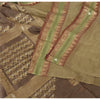 Sanskriti Vintage Golden Brown Sarees Pure Silk Hand Woven Fabric Premium Sari