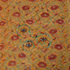 Sanskriti Vintage Yellow Sarees Pure Georgette Silk Hand Beaded Sari 6yrd Fabric