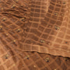 Sanskriti Vintage Indian Brown Sarees Pure Silk Hand Embroidered Sari 5yd Fabric