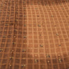 Sanskriti Vintage Indian Brown Sarees Pure Silk Hand Embroidered Sari 5yd Fabric