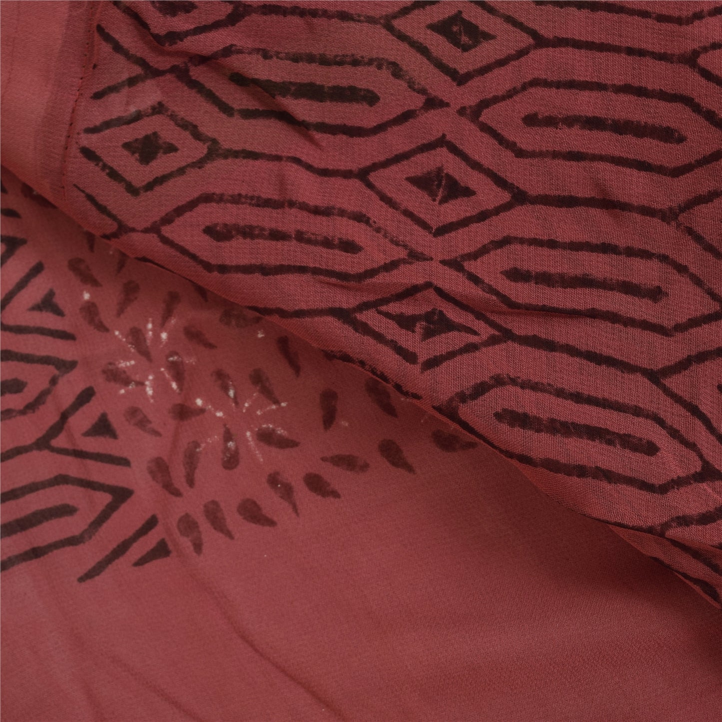 Sanskriti Vintage Sarees Pure Georgette Hand Printed Fabric Premium Ethnic Sari