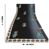 Sanskriti Vintage Indian Sarees Pure Georgette Hand Beaded Ombre Fabric 6yd Sari