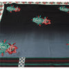 Sanskriti Vintage Indian Sarees Pure Georgette Hand Beaded Ombre Fabric 6yd Sari