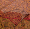 Sanskriti Vintage Indian Saree 100% Pure Organza Silk Woven Purple Sustainable Fabric Cultural Sari