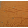 Sanskriti Vintage Indian Saree Art Silk Hand Embroidery Orange Sustainable Fabric Zari Sari