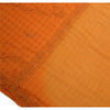 Sanskriti Vintage Peach Sarees 100% Pure Silk Hand Embroidered Fabric Sari