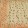 Sanskriti Vintage Peach Sarees Pure Silk Hand Beaded Woven Premium Sari Fabric