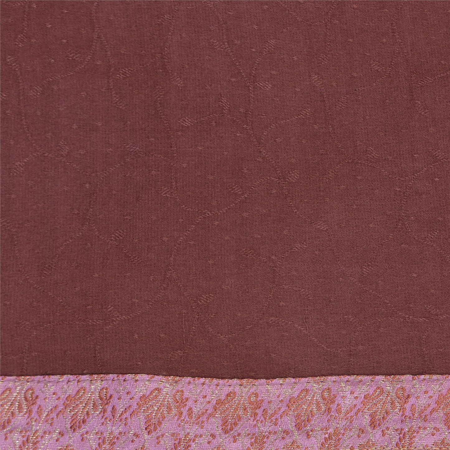 Sanskriti Vintage Purple Sarees Pure Georgette Hand Bead Thread Zari Fabric Sari