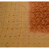 Sanskriti Vintage Sarees 100% Pure Silk Brown Woven Craft 5 Yard Fabric Sari