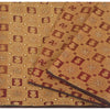 Sanskriti Vintage Brown Sarees Pure Organza Hand Beaded Zari & Woven Fabric Sari