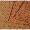Sanskriti Vintage Brown Sarees Pure Organza Hand Beaded Zari & Woven Fabric Sari