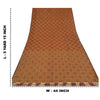 Sanskriti Vintage Brown Sarees Pure Organza Hand Beaded Zari & Woven Fabric Sari