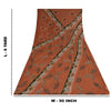 Sanskriti Vintage Antique Vintage Saree Blend Georgette Hand Embroidery Painted Sustainable Fabric Sari