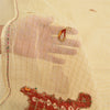 Sanskriti Vintage Cream Sarees Blend Silk Hand Beaded Craft Fabric Premium Sari
