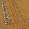 Sanskriti Vintage Mustard Sarees Blend Georgette Embroidered Sari Craft Fabric
