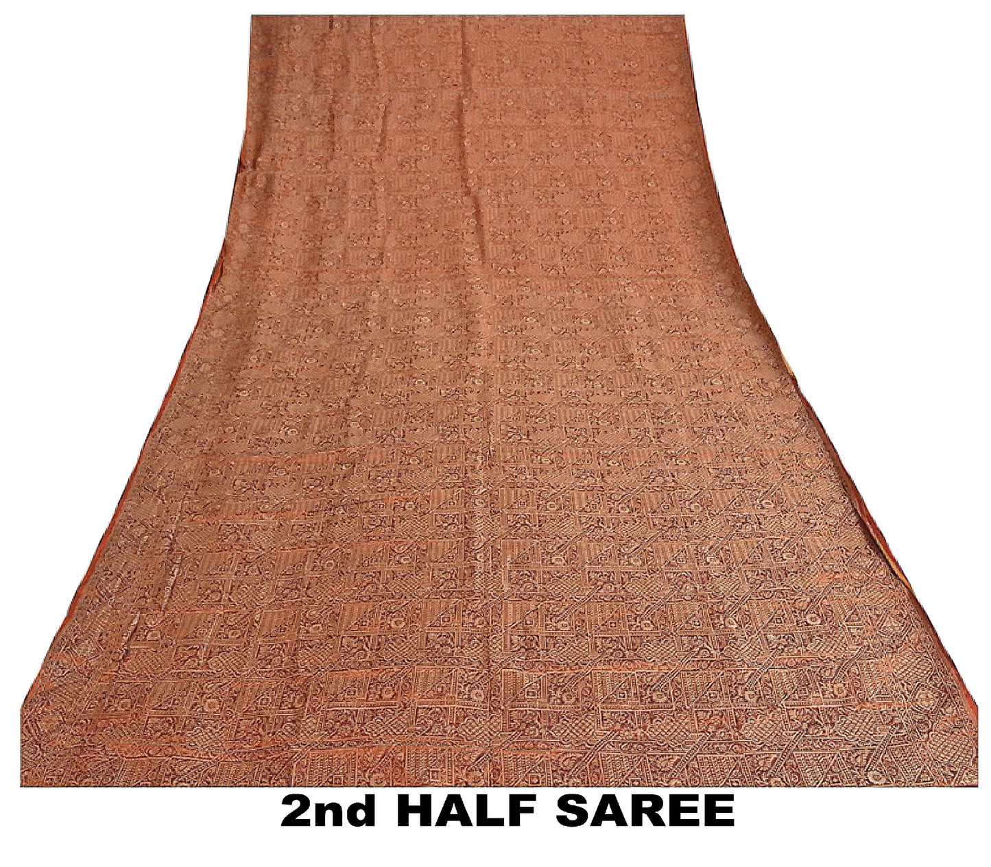 Sanskriti Vintage Indian Saree 100% Pure Silk Woven Sustainable Fabric Cultural Premium Sari