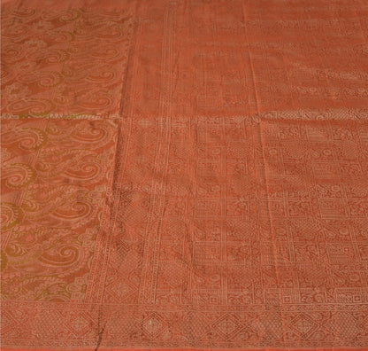 Sanskriti Vintage Indian Saree 100% Pure Silk Woven Sustainable Fabric Cultural Premium Sari