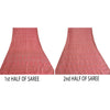 Sanskriti Vintage Pink Sarees Pure Silk Hand Woven Jamdani Sari 6yd Craft Fabric