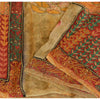 Sanskriti Vintage Indian Sarees Pure Georgette Hand Beaded Printed Sari Fabric