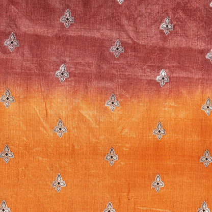Sanskriti Vintage Indian Sarees Yellow Pure Silk Woven Craft Fabric HeritageSari