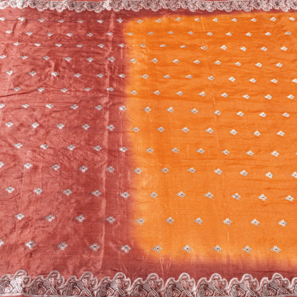 Sanskriti Vintage Indian Sarees Yellow Pure Silk Woven Craft Fabric HeritageSari