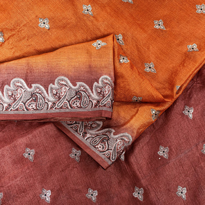 Sanskriti Vintage Indian Sarees Yellow Pure Silk Woven Craft Fabric HeritageSari