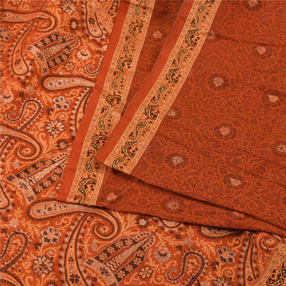 Sanskriti Vintage Indian Sarees Pure Silk Hand Woven Premium Sari Craft Fabric