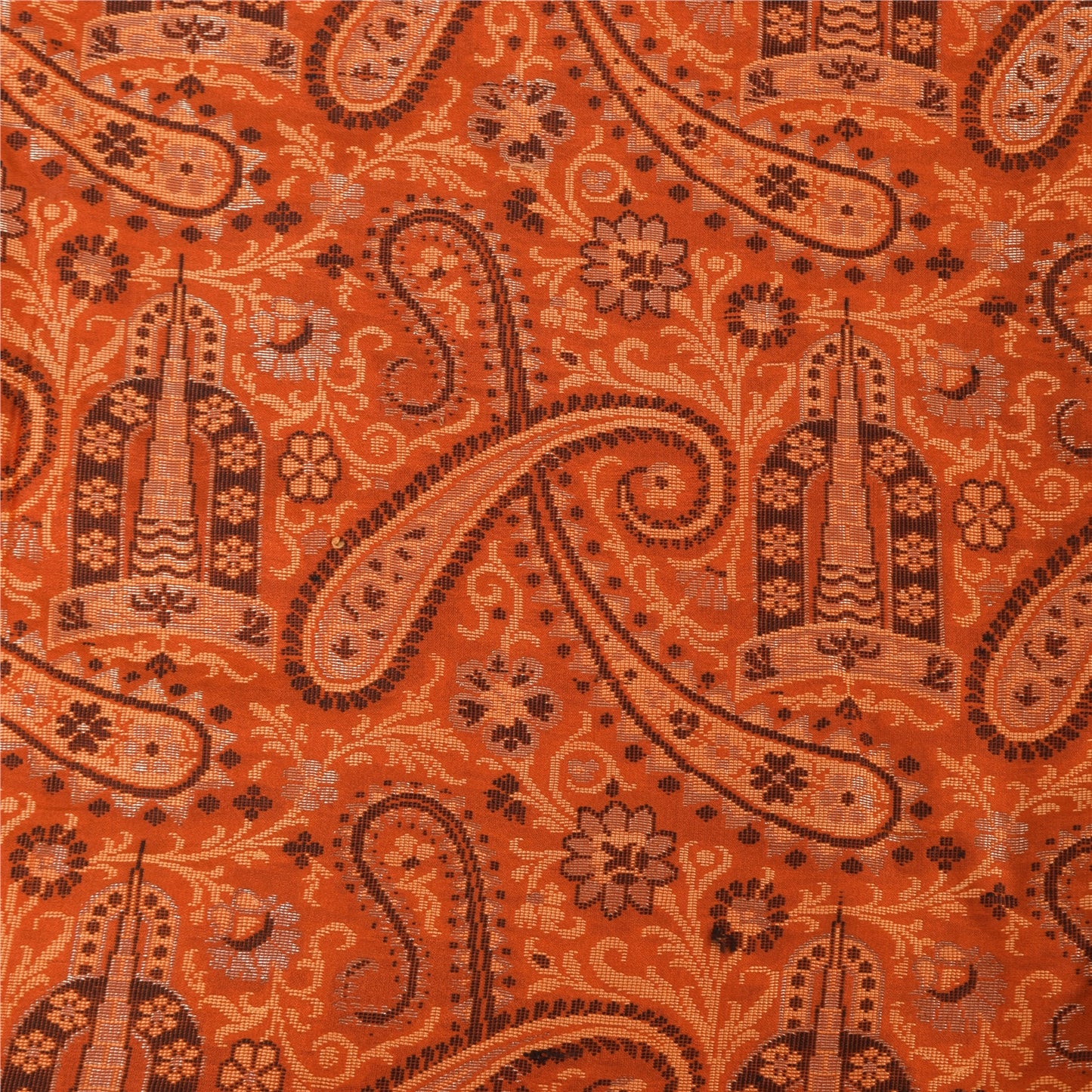 Sanskriti Vintage Indian Sarees Pure Silk Hand Woven Premium Sari Craft Fabric