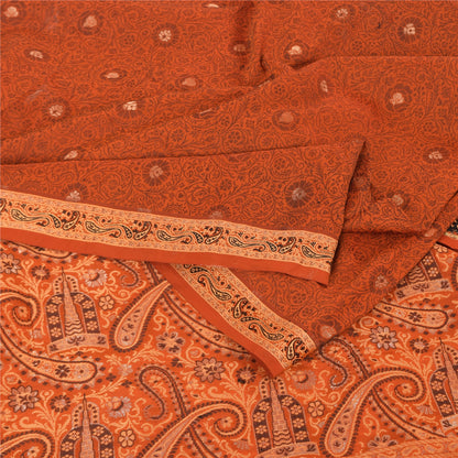 Sanskriti Vintage Indian Sarees Pure Silk Hand Woven Premium Sari Craft Fabric