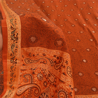 Sanskriti Vintage Indian Sarees Pure Silk Hand Woven Premium Sari Craft Fabric